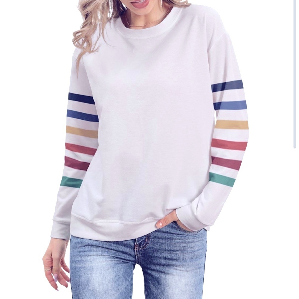 Pixie Lady Crew Neck Long Sleeve Top, Women’s Size Medium. New with Tags